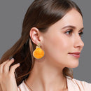 Beach Holiday Metal Ear Dangle Women Shell Shaped Stud Earrings Colorful Jewelr