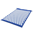 Acupressure Massager Cushion Pain Relieve Yoga Mat+Pillow (Blue w/o Bag) A