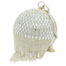 Rhinestone Tassel Ladies Metal Crystal Clutch Bag Dinner Bag Wedding Packag