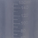 10pcs 150ml 250ml Graduated Beaker Transparent Measuring Mug Plastic Set