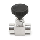 3/8" 915PSI Needle Valve Female Thread 304 Stainless Steel Flow Control Shut Off