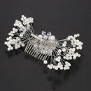 Crystal Flower Faux Rhinestone Wedding Bridal Flower Hair Clip Hairpin Part J9I2