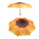 Unique Elegant Women Sunscreen Sunflower Super Block Sun Rain Folding Umbre