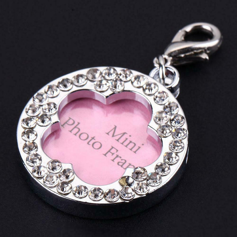 Pet Dog Flower Blossom Alloy Name Card Anti Lost Dog ID Address Name Label A