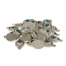 60pcs Alloy Evil Eye Charms Amulet Pendants For Jewelry Makings DIY Findings