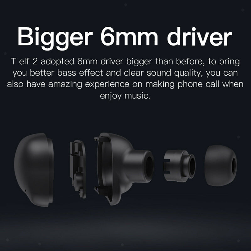 Mini Stereo TWS Earphones Earbuds Waterproof & Charging Box 6mm Speaker