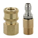 4Pcs Quick Connector Coupler for Pressure Washer Nozzle Clean Pipe Fittings -