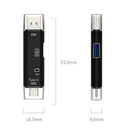 Black Micro SD USB TF OTG to USB 2.0 Adapter Card Reader For Tablet PC New OGN