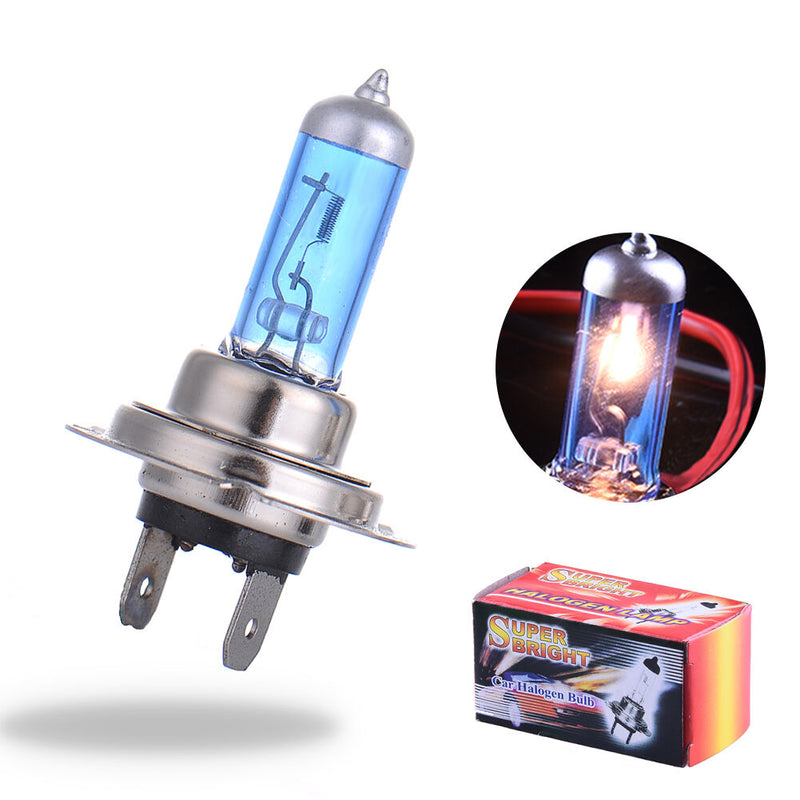 2pcs H7 Xenon Halogen Bulb 5000K Car Auto Super Xenon White Light Bulbs 12V 55W