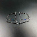 1Pair Carbon Fiber Steering Wheel Button Cover Trim for BMW F20 F21 F30 F32