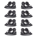 8pcs Adhesive Car Wire Clips Cord Earphone USB Cable Clamp Holder Organizer