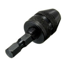 0.3-3.6mm Impact Driver Keyless Drill Bit Chuck Adapter Converter 1/4