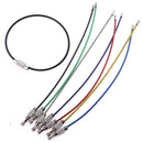7pcs Metal Stainless Steel Wire Ropes Carabiner Key Hanging Cables EDC Tool