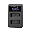 Mamen LP-E12 LPE12 LP E12 Camera LCD USB Dual Battery Charger for M 100D Ki