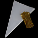 50pcs clear cone shape cellophane bags candy sugar popcorn flower gift bags  OZ