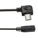 MicroUSB Jack to 3.5mm HeadphoneEarphone HeadsetAdapter Audio Cable Cord Lead ES