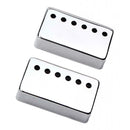 2 Pieces Metal Semi Sealed Humbucker Pickup Covers DIY Parts Accessory