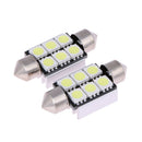 10 X Decoding Pointed Reading Lamp 36MM 5050 6smd License Plate Lights