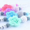 Baby Pacifier Clips Holder Chain Silicone Beads Food Grade Pacifier Chains