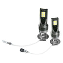 H3 3030 12LED 1200LM Fog Driving Lights DRL Headlight Kit Bulbs 6500K White