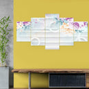 5pcs 5D DIY Full Drill Diamond Painting Flowers Embroidery Kit Home Decor