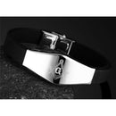 Hot Stainless Steel Silicone Masonic Bracelet Wristband Freemason Knight Templar