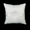 Lovely Ivory Bud Flower Ring Bearer Pillow Cushion Pocket Wedding Favours