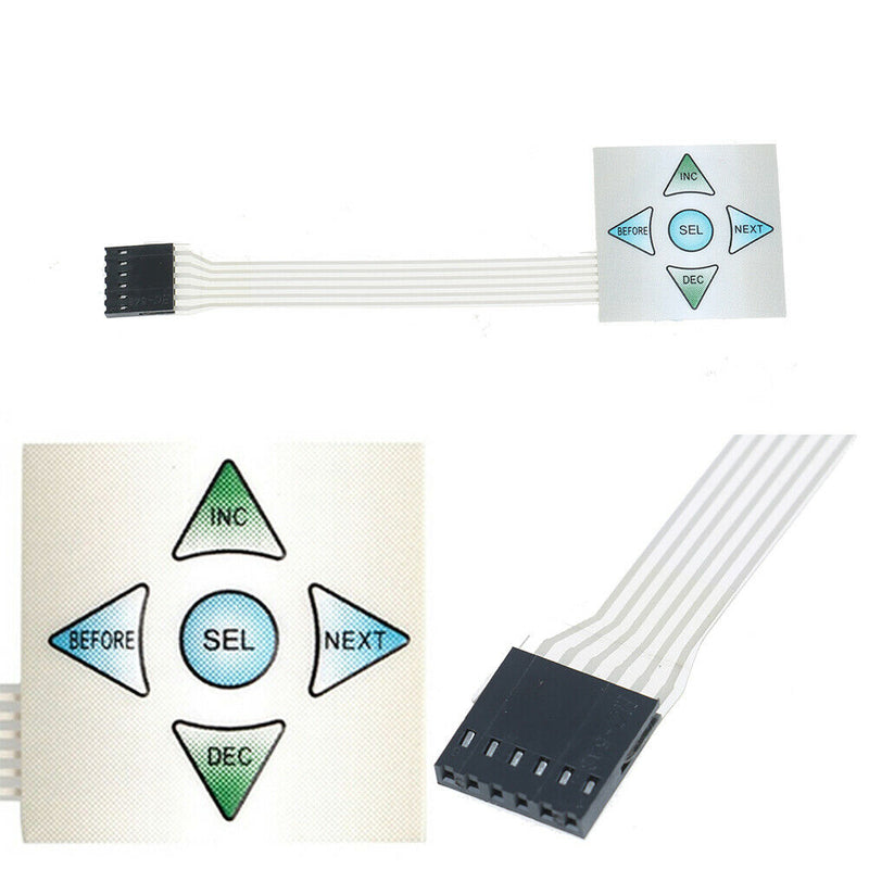 5 keys Matrix array 1x5 membrane switch keypad keyboard control panel 40*4 Gw