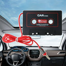 BLACK IN CAR CASSETTE TAPE ADAPTER CD PLAYER 3.5MM STEREO MUSIC AUDIO