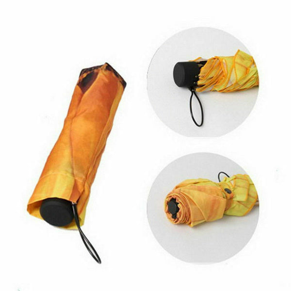 Unique Elegant Women Sunscreen Sunflower Super Block Sun Rain Folding Umbre C2I3