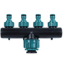 Garden Irrigation 4-Way Tap Hose Splitter Garden Drip 4/7 Or 8/11 Hose Fitt
