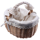 Wicker Basket Rattan Storage Basket Box Picnic Basket Fruit Flower Baskets  F7B2