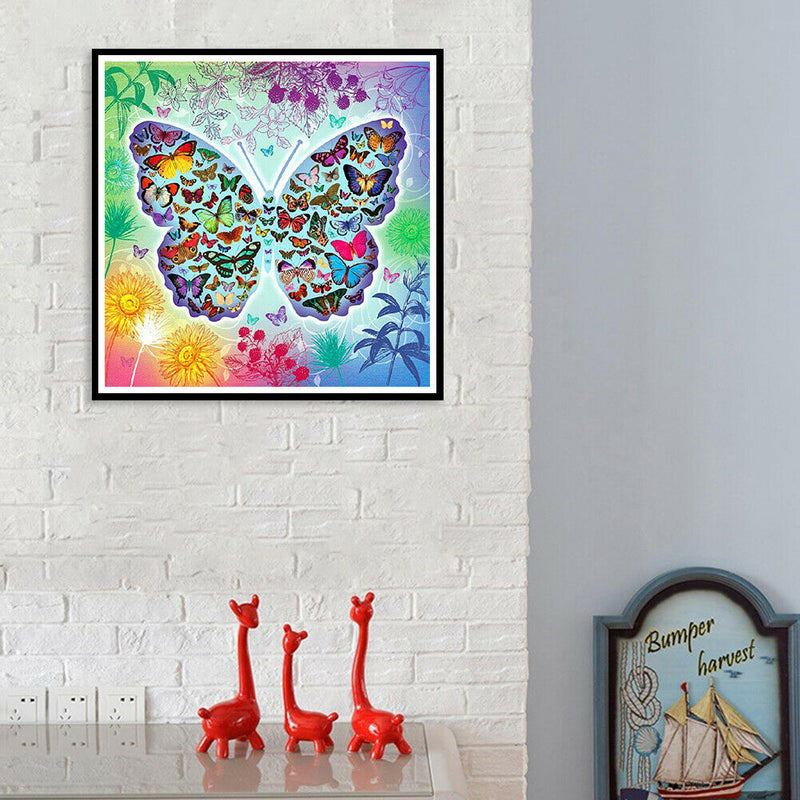 5D DIY Full Drill Diamond Painting Butterfly Embroidery Mosaic Craft Kit
