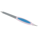 Stainless Steel Nail File Buffer Double Side Grinding Rod Cuticle Pusher ToJC%a