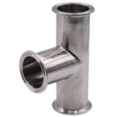 51MM 2 Inch 3 Way Tee Stainless Steel S304 Sanitary Tri Clamp Type 3 Way We L9X9