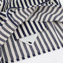 Women'S Striped Canvas Handbag Summer Beach Classical Fabric Soft Large Han