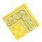 Novelty Print Bandana Scarf Head Wrap Neck Scarf Hair Band Wristband Yellow
