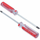 2 Pcs Red Clear Antislip Handle 4mm Magnet Tip T25 Security Torx Screwdrive M9G1
