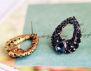 Women Drop Luxury Crystal Blue Rhinestone Earring Stud Ear Dangle Earrings Charm