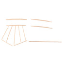 12-Piece Spruce Fir Wood Kit for Durable Music Lovers