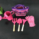 6Pc Kids Garden Tools Set Outdoor Toys For Children Sturdy Tote Metal Tools