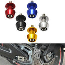 10mm Universal Cnc Motorcycle Swingarm Spool Sliders For Kawasaki(Silve)