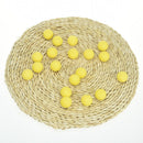 10pc Yellow Light Indoor Training Aid Practice Golf Sports Elastic PU Foam Ball
