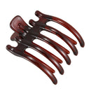 5X(Women Lady Girls Non Slip Grip Large Claw Hair Clip Clamp,Coffee Z4Y2)