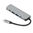 5 In 1 USB-C HUB Type C To 4K HDMI Adapter with 2 USB 3.0 PD Charging Port