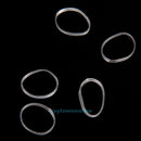 500pcs Mini Hair Tie Bands Women Girls Ponytail Holder Elastic Rubber Clear