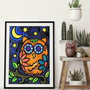 5D DIY Full Drill Diamond Painting Owl Cross Stitch Mosaic Craft Kit (0549)
