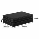Portable Watch Box Organizer PU Leather Casket with Zipper Classic Style 10