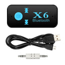 X6 Bluetooth Receiver 3.5mm Jack Car AUX Audio Wireless Adapter Car Kits SN9F
