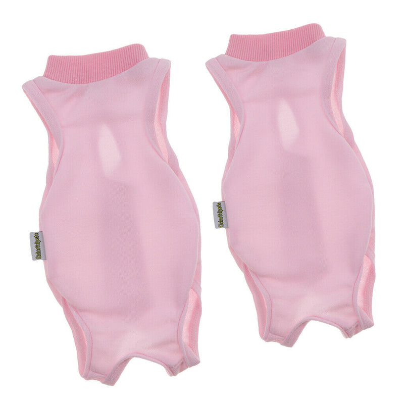 2Pack E-Collar Alternative Recovery Suit for Cats & Dogs Anti Lick Pink